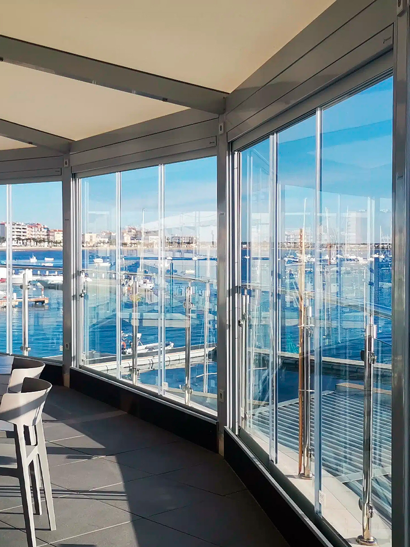 Cortinas de cristal correderas - Esglass